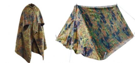 Bundeswehr Sátorlap Flecktarn