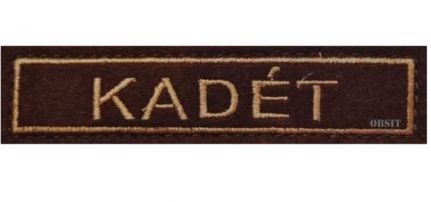 Kadét Felirat Felvarró