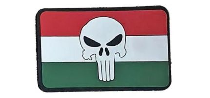 Megtorló (magyar) PVC felvarró 7,9X5