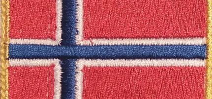 Norvég Zászló felvarró