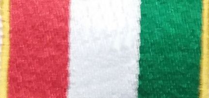 Olasz zászló felvarró