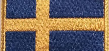 Svéd Zászló felvarró