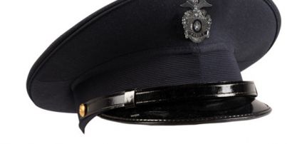 US Police Insignia Tányérsapka jelvénnyel 