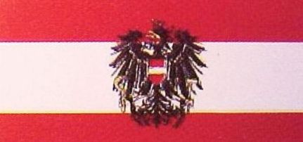 Ausztria Címeres Zászló